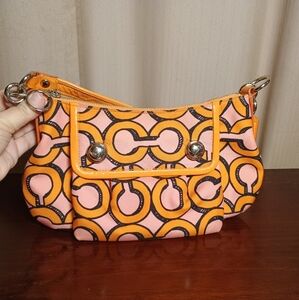 Coach Orange and Pink Pop Art Bag